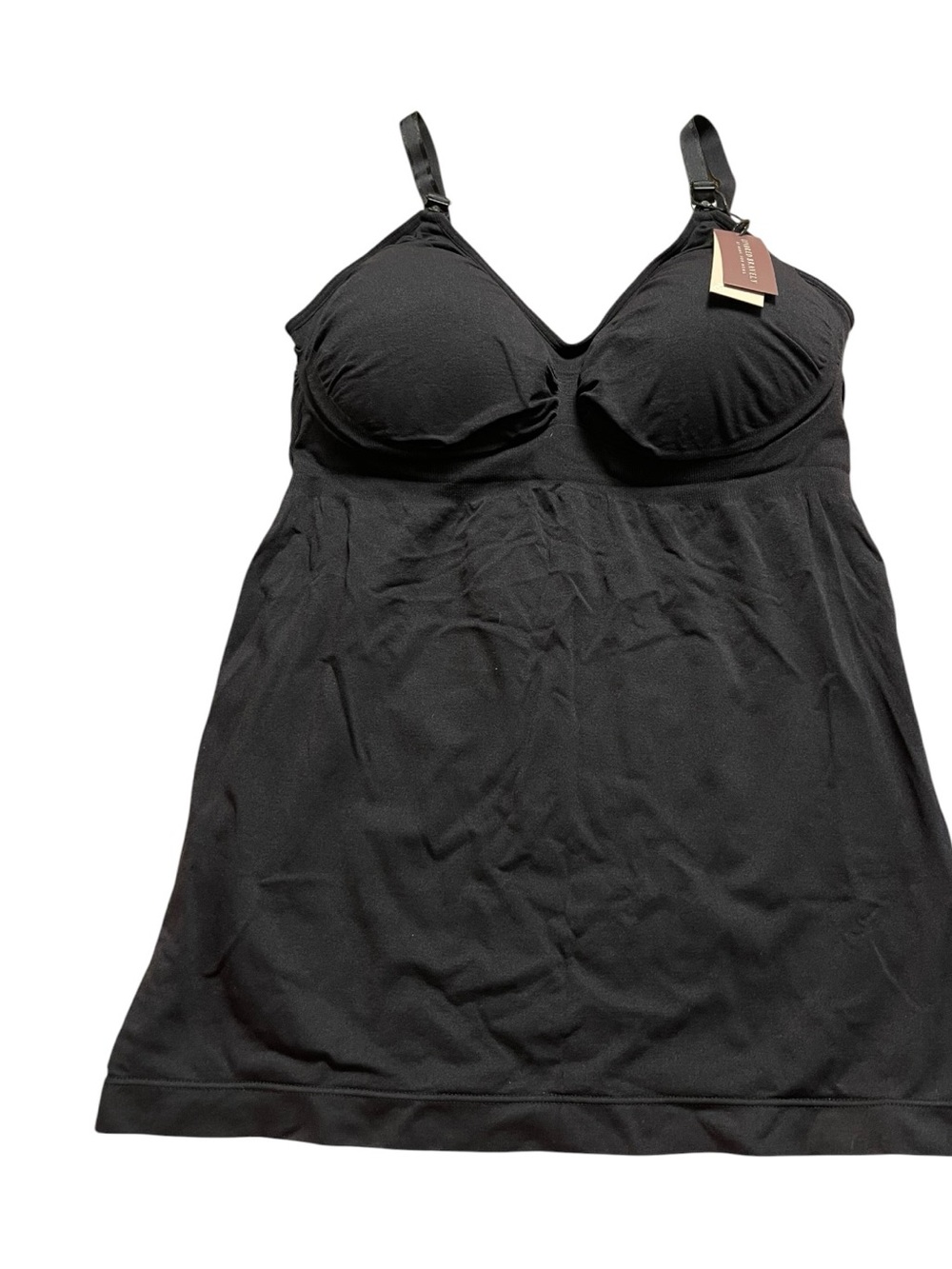 Kindred Bravely Simply Sublime Maternity & Nursing Tank Black 1X/1XLT NWT